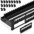 Everest 48 Port Keystone Patch Panel (4-Pack) - Removable 6-Port