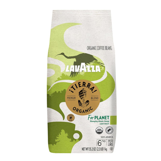 Lavazza Organic Light Roast Arabica Coffee Blend - USDA/Canada Certified