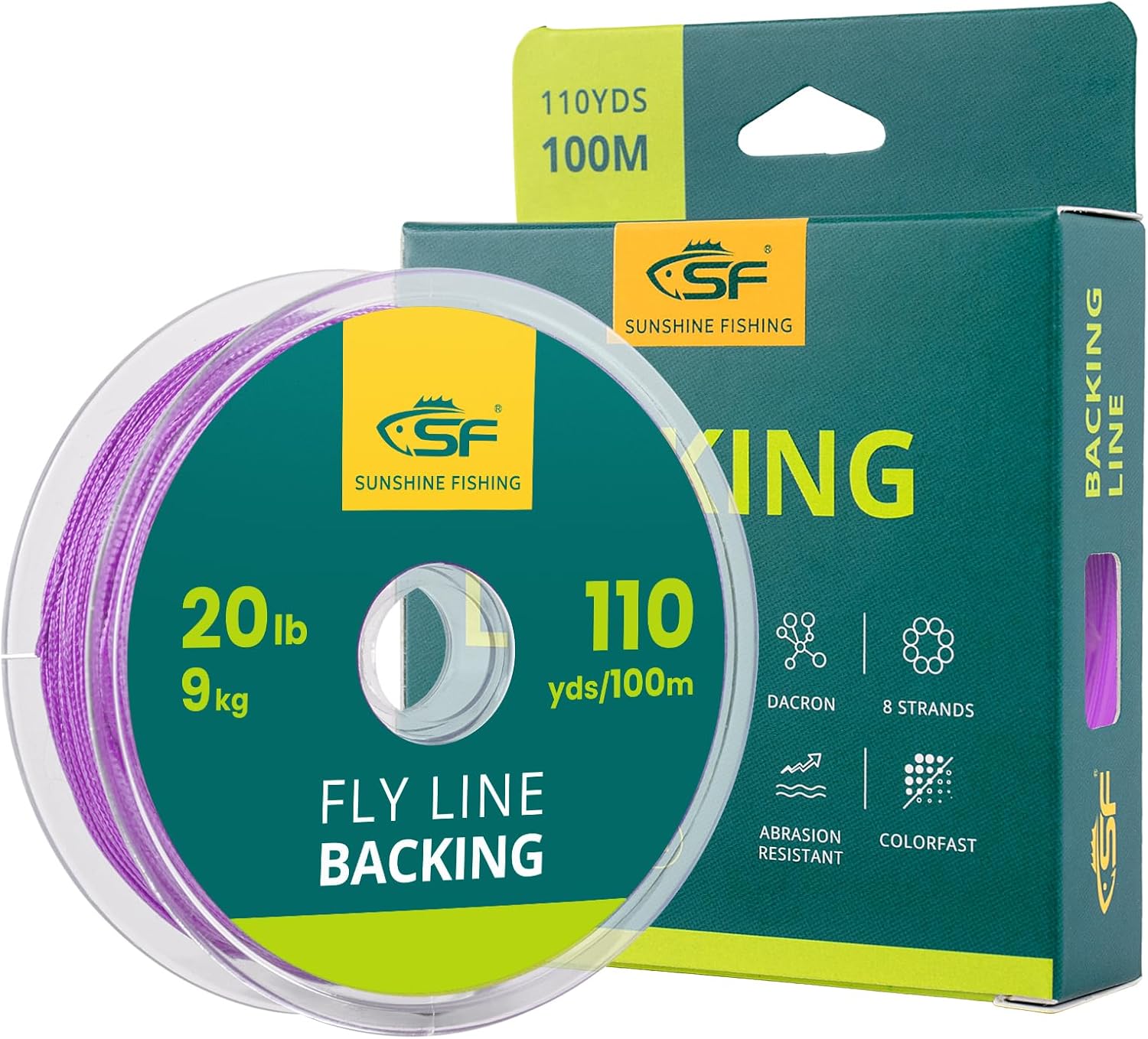 SF Braided Fly Line Backing - Strong 20LB/30LB Trout Support!
