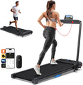 WELLFIT 10% Incline Walking Pad Treadmill - Quiet, Foldable Home