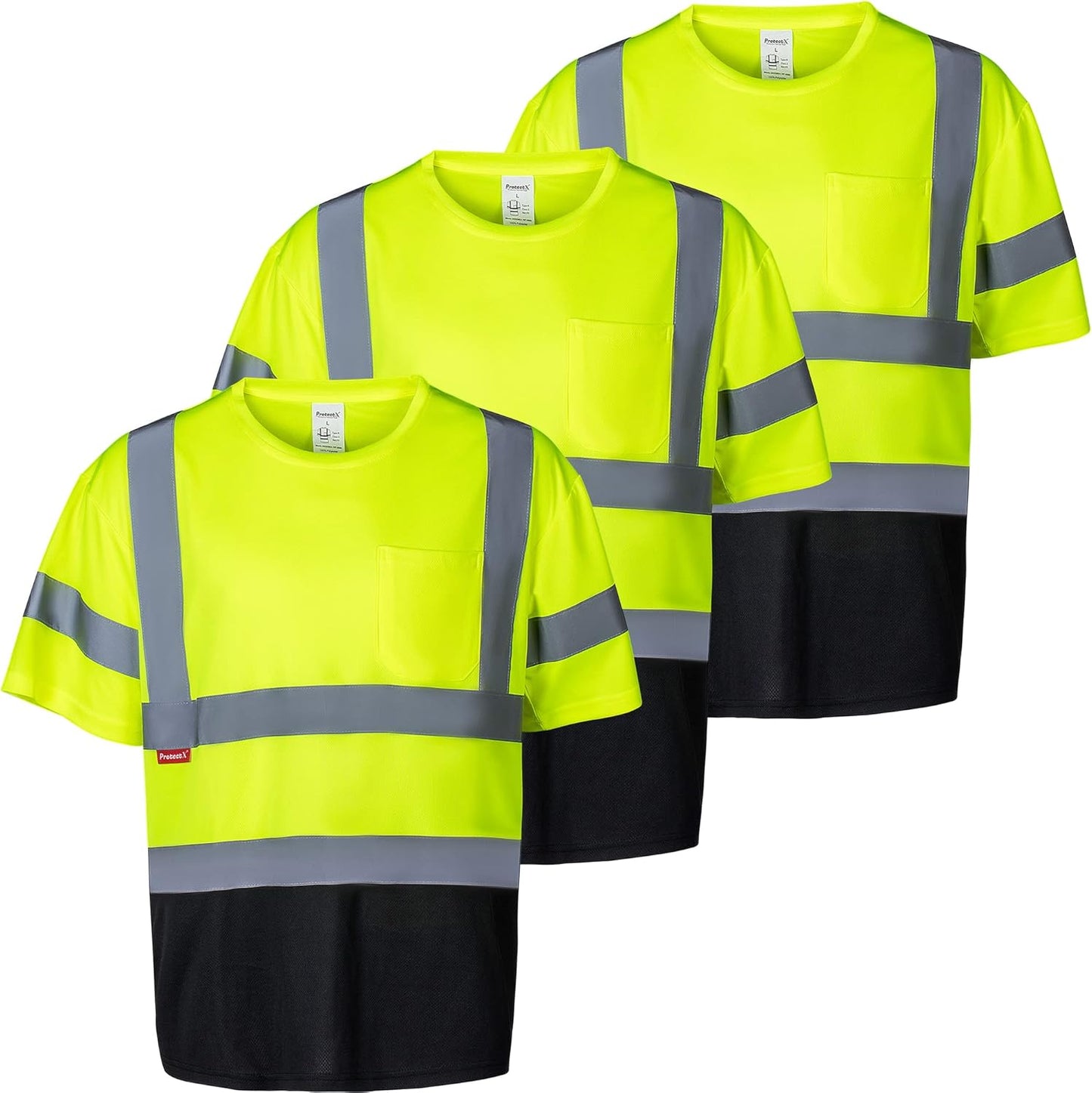 ProtectX High Visibility Reflective Safety T-Shirt for Men