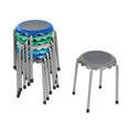 ECR4Kids Daisy Stackable Stool Set, 8-Piece - Flexible Classroom