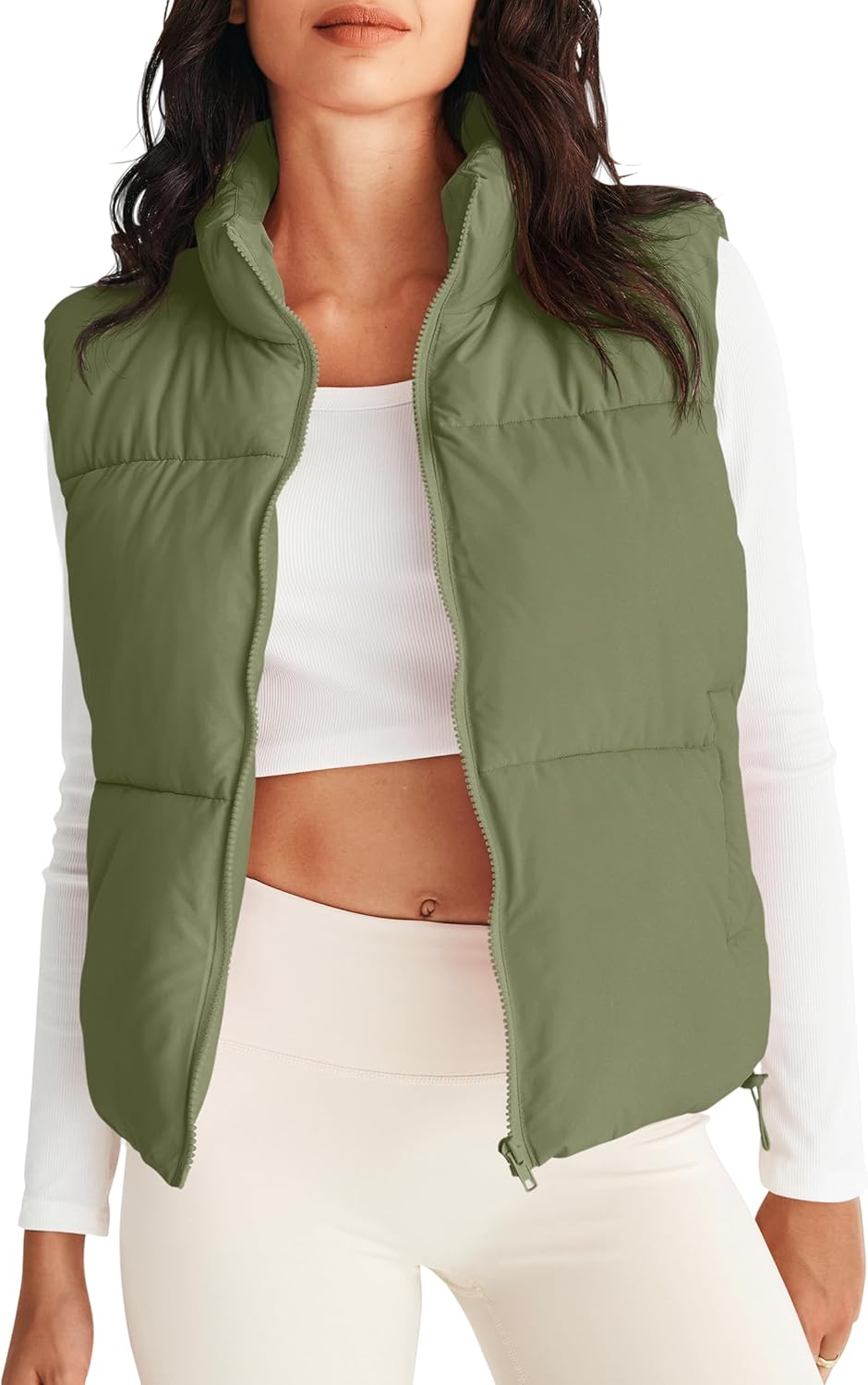 Lightweight Warm Puffer Vest for Women - Stylish Fall Winter Wear