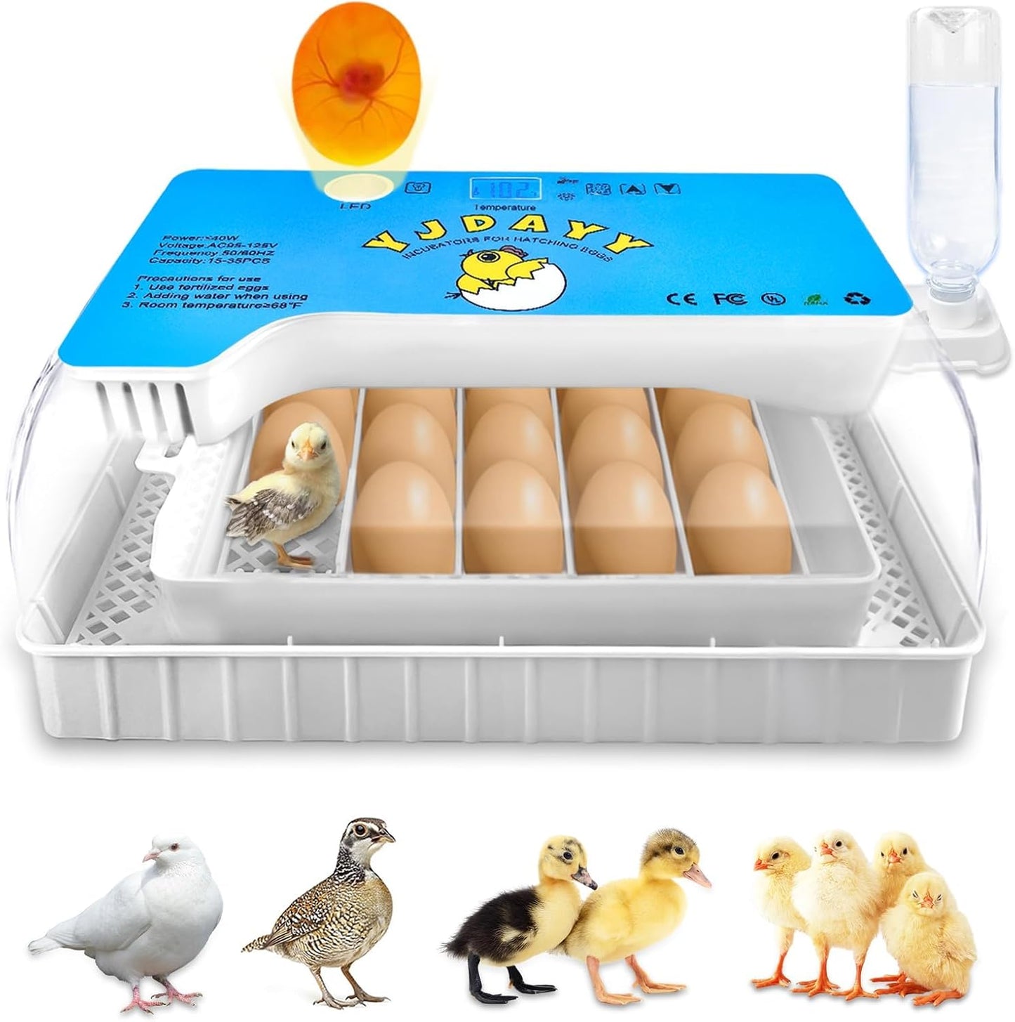 Incubators for Hatching Eggs with Automatic Egg Turning Feature