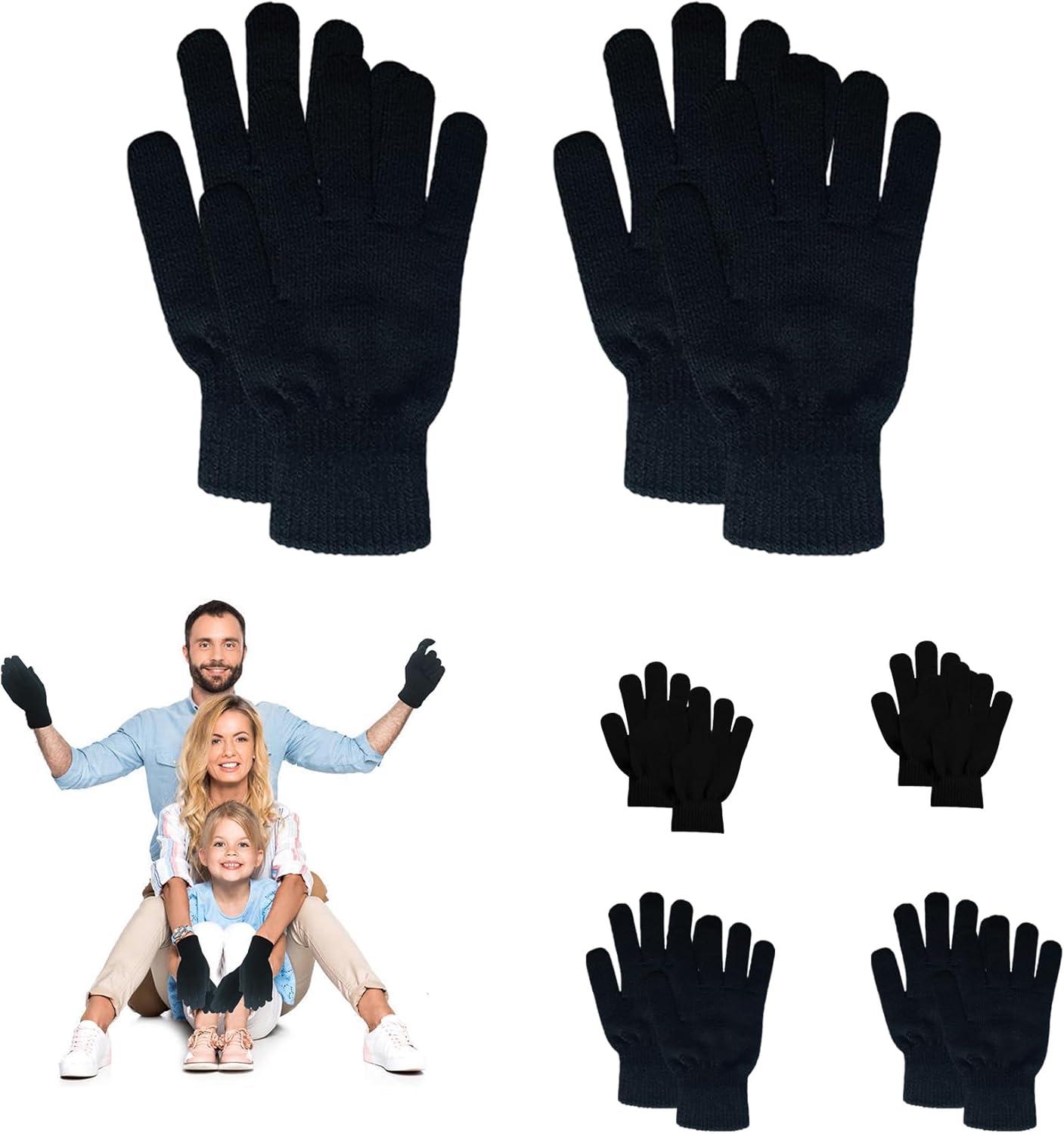Family Winter Magic Gloves Set - GLEDLOVES