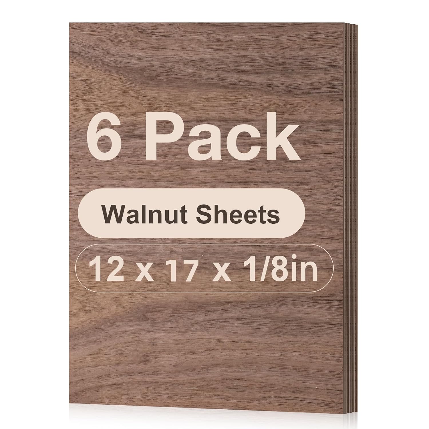 Rowood Walnut Plywood 1/8 inch for Laser Cutting & DIY Crafts
