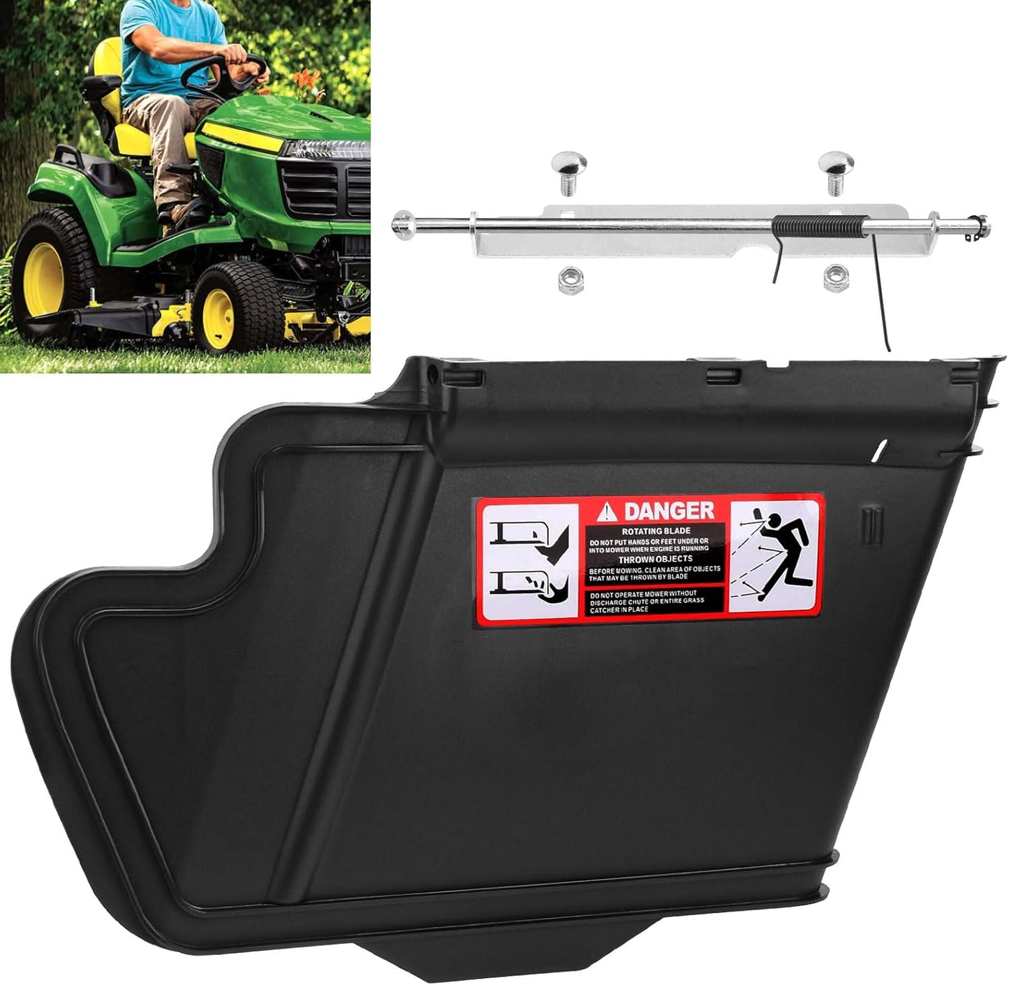 Braveboy Deck Discharge Chute for John Deere 48in 54in Decks