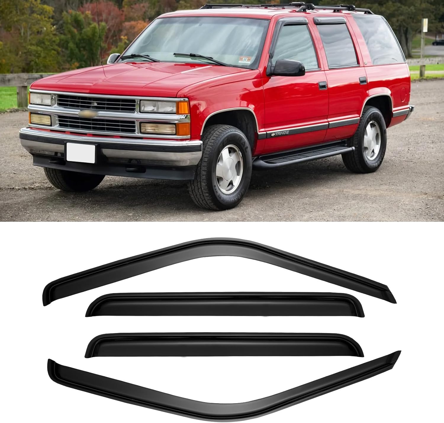 Window Visors for 1995-2000 Tahoe/Yukon and More - 4PCS Set