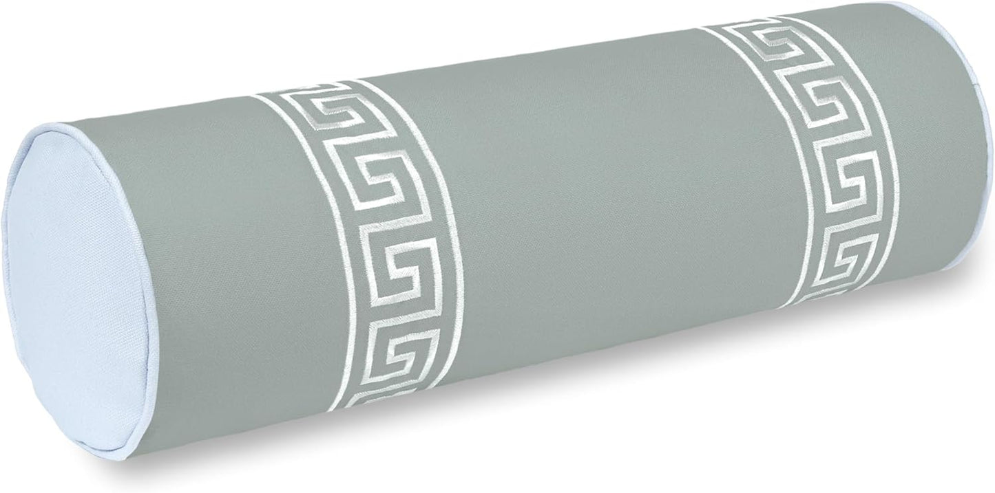Hofdeco Premium Coastal Grandmillennial Bolster Pillow Cover