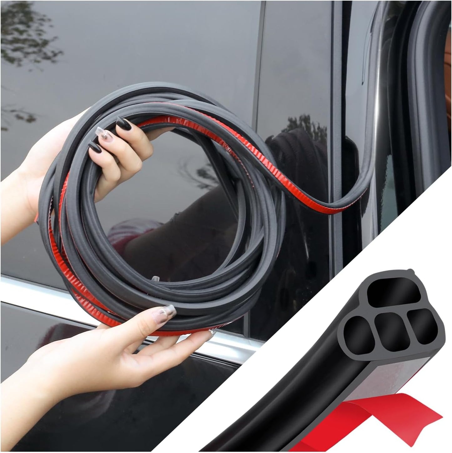 Universal Double Layer Car Door Seal Strip