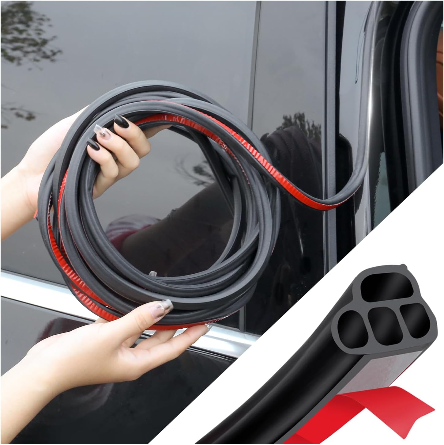Universal Double Layer Car Door Seal Strip