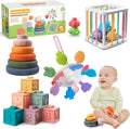 Montessori Baby Toys 4-in-1 Set for 6-18 Months - Developmental Play