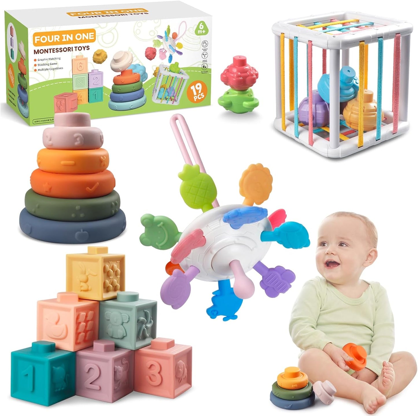 Montessori Baby Toys Set - Interactive Learning Fun