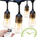addlon 48 ft Outdoor String Lights Timer Control - Weatherproof Edison