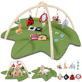 Baby Play Gym & Activity Mat Leaf Shaped Tummy Time Mat - Stage-Based