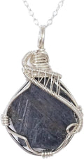 Designs by Nature Gems Handcrafted Raw Gemstone Necklace in Sterling