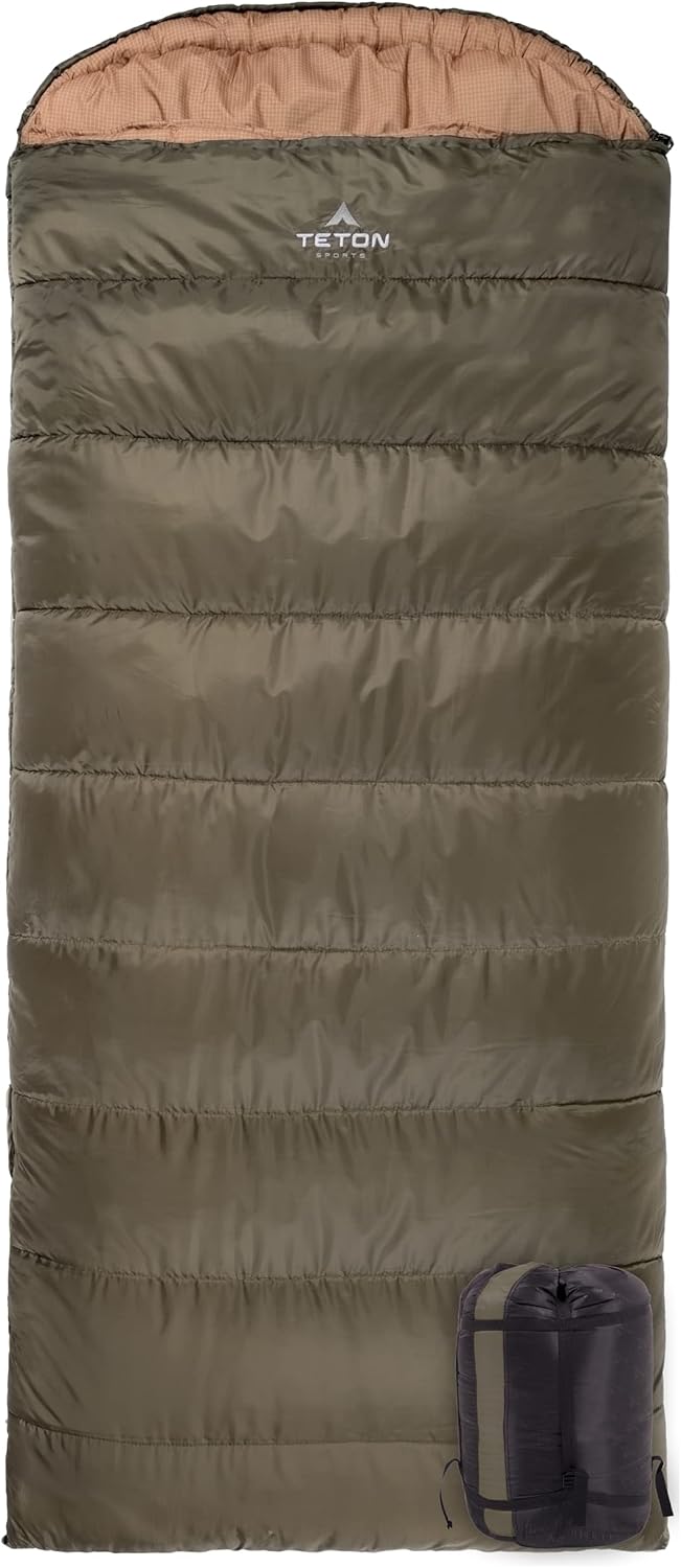 Teton Celsius XXL Sleeping Bag for Cold Weather Camping Comfort