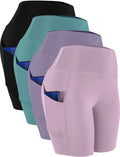 CADMUS Women's High Waist Spandex Yoga Shorts - Secure Pockets