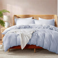 Nestl Ice Blue Duvet Cover King Size - Soft Double Brushed Microfiber