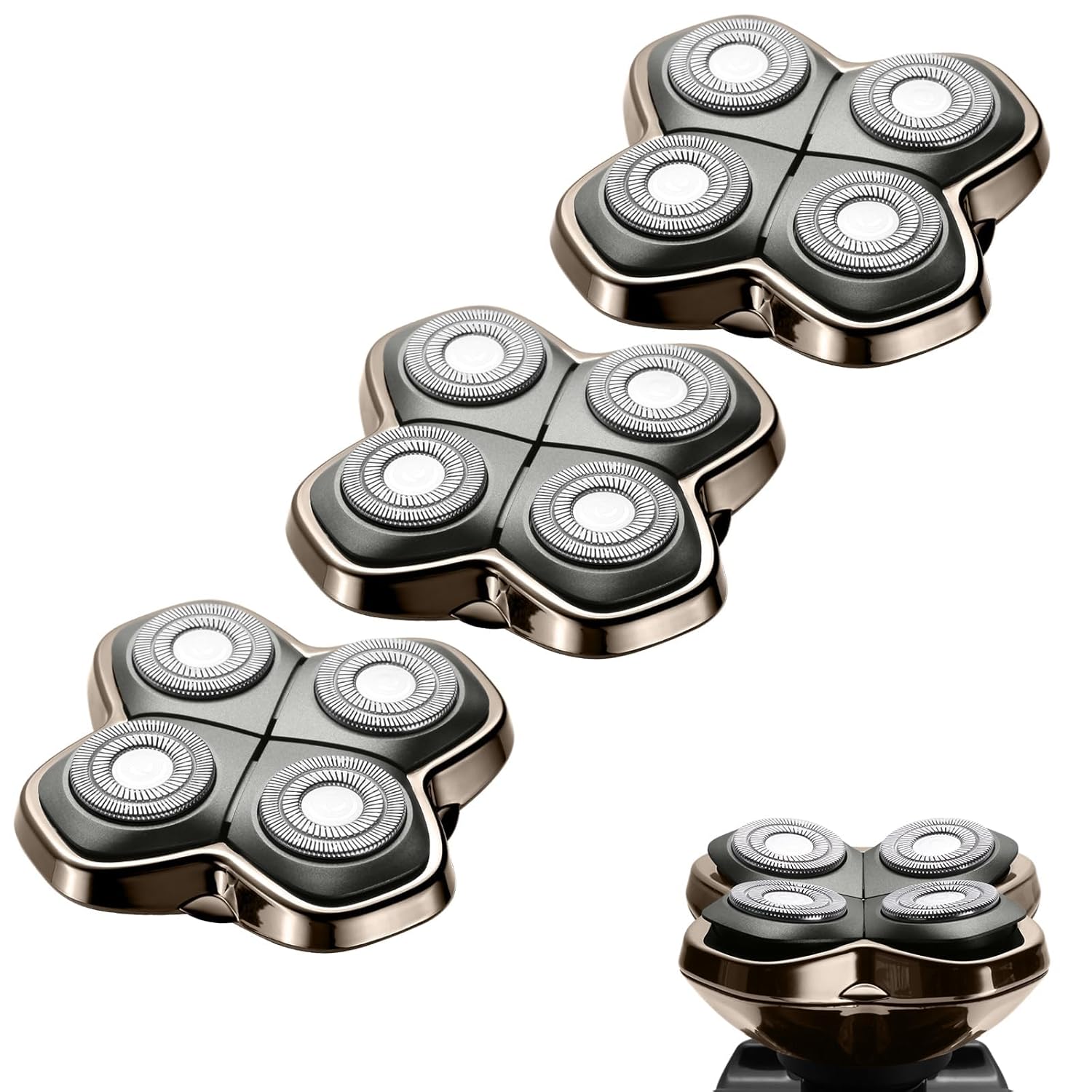 Shaver PRO 4 Head Replacement Blades for Skull Shaver Users