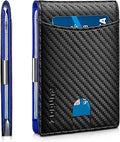 Slim Cowhide Leather Wallet for Men - 11 Cards RFID Money Clip