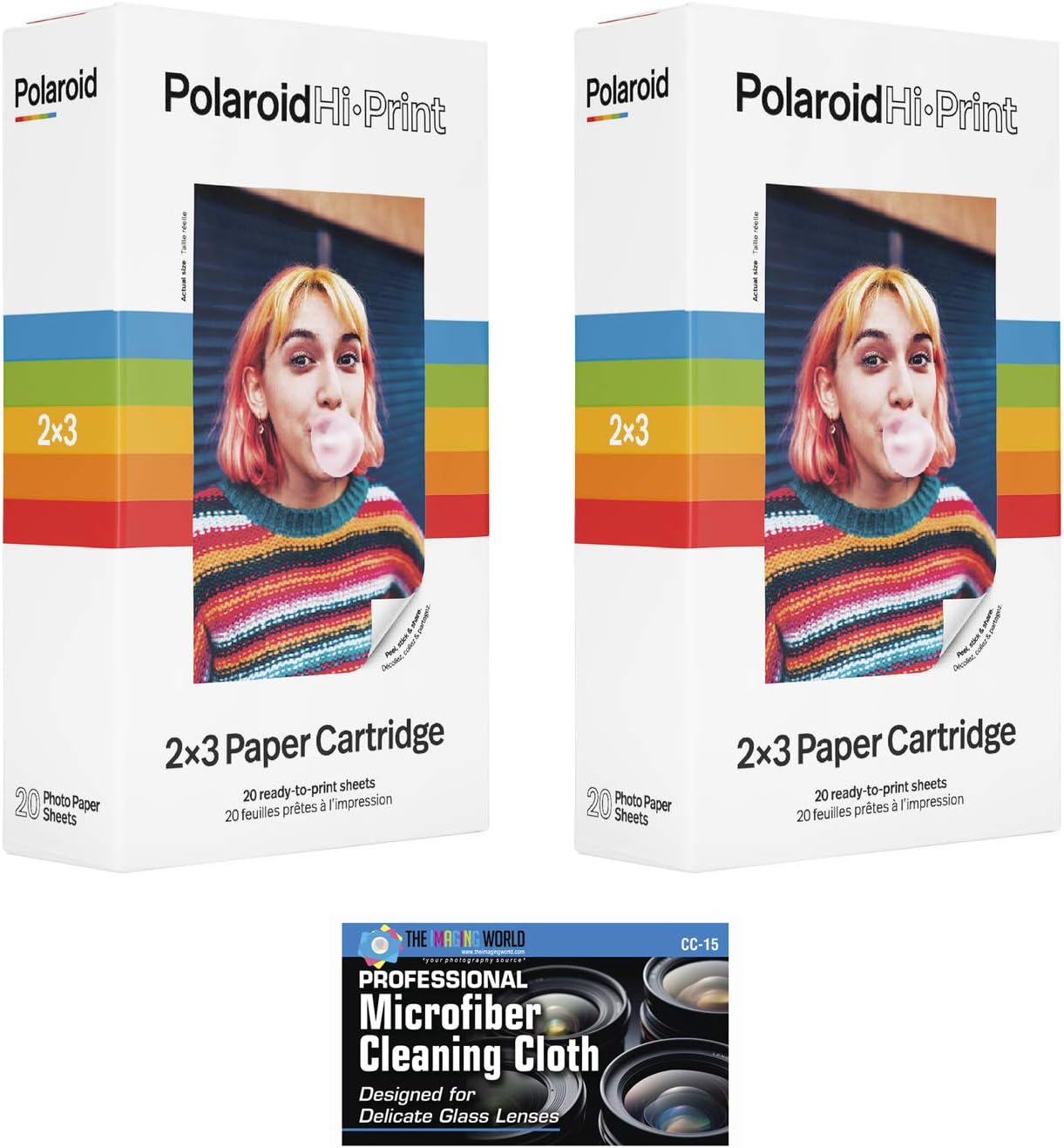 Polaroid Hi-Print 2 x 3 Paper Cartridges - Perfect for Pocket Printers