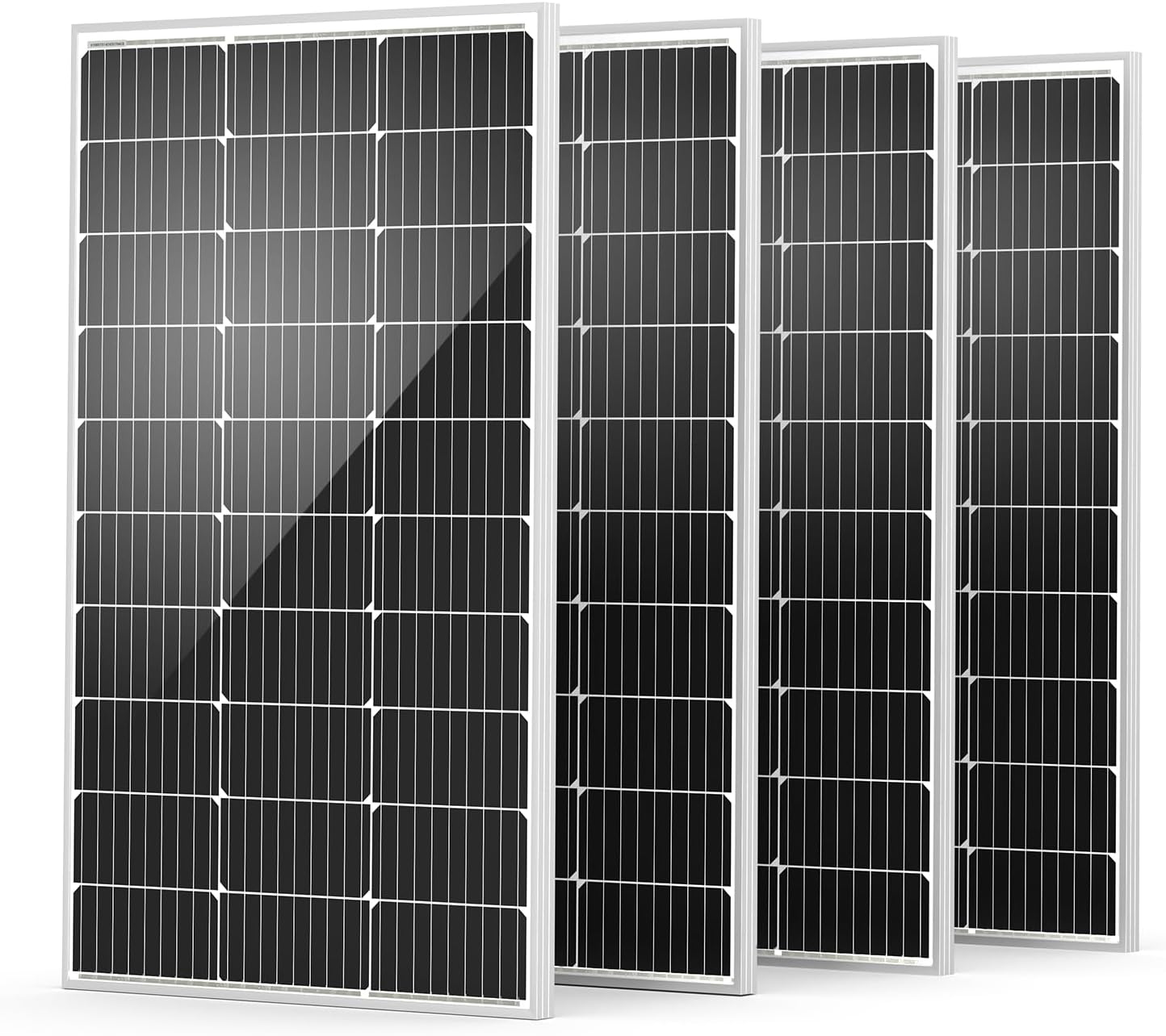 HQST Solar Panel 100 Watt 12V Monocrystalline for Off Grid Use