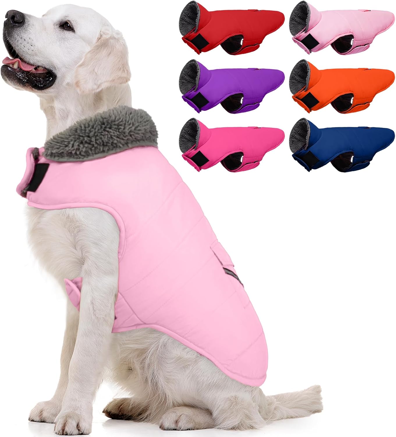 MIGOHI Warm Dog Snowsuit - Reflective Windproof Fleece Vest