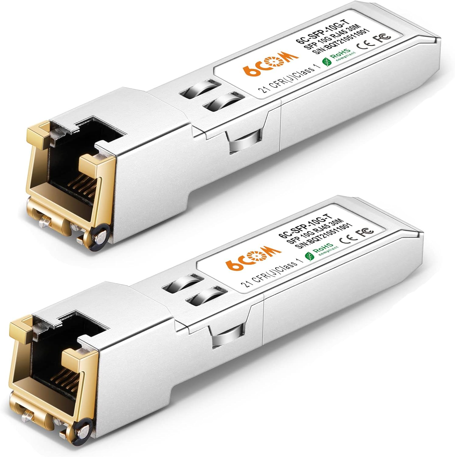 2Pack 10GBase-T SFP+ Transceiver for High-Speed Networking