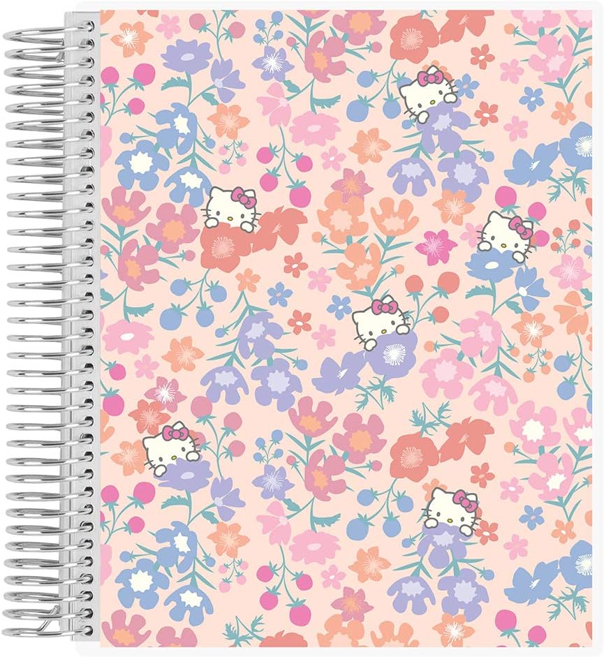 Erin Condren Hello Kitty Productivity Notebook - 160 Pages, Stickers Included!