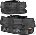 Auto Dynasty Headlights Assembly Compatible with 1999-2006 Chevy 1500