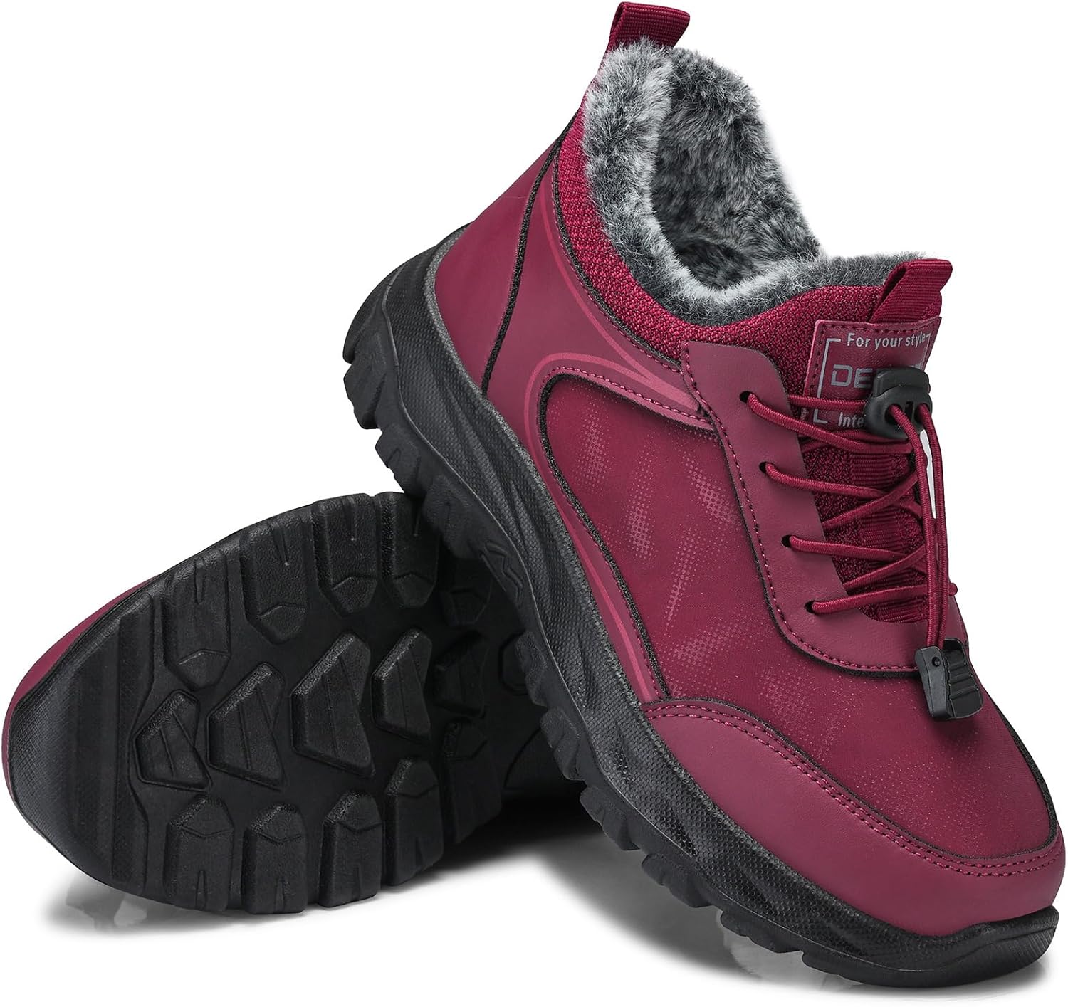 SHIBEVER Womens Winter Snow Boots: Stylish and Warm Ankle Booties