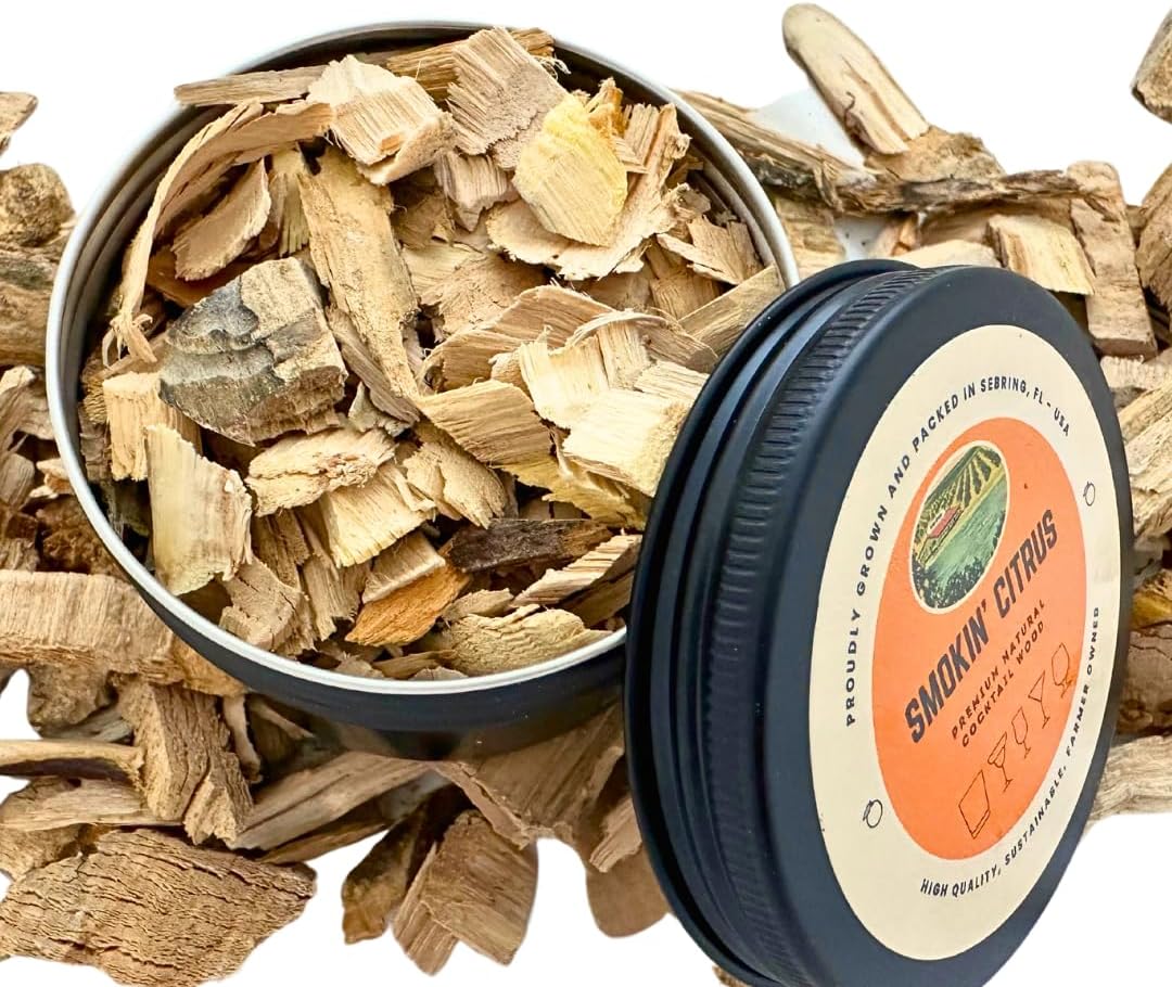 Premium Citrus Wood Chips - USA Made for Cocktail Smoker