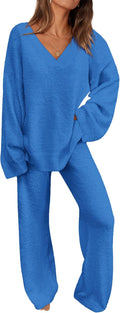 Lounge Sets for Women Two Piece Sweaters Pajama Set - Cozy Fall Staple