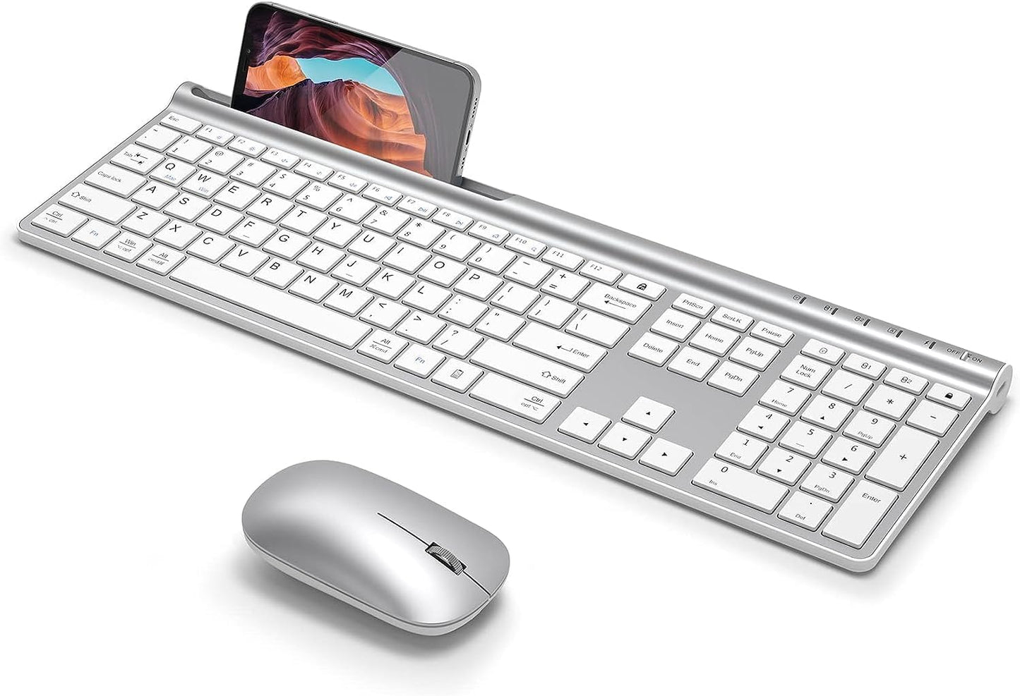CHESONA Wireless Keyboard and Mouse Combo for Multi-Device Use