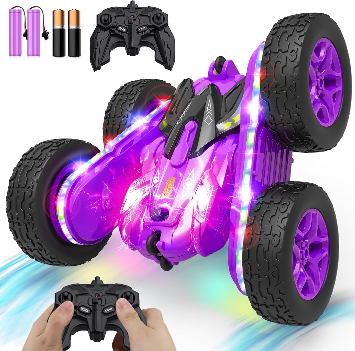 TOY Life Kids Stunt RC Car - 360 Rotation Fun!