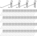 Polmart 8 in Heavy Duty Silver Slatwall Panel Hooks - Pack of 96