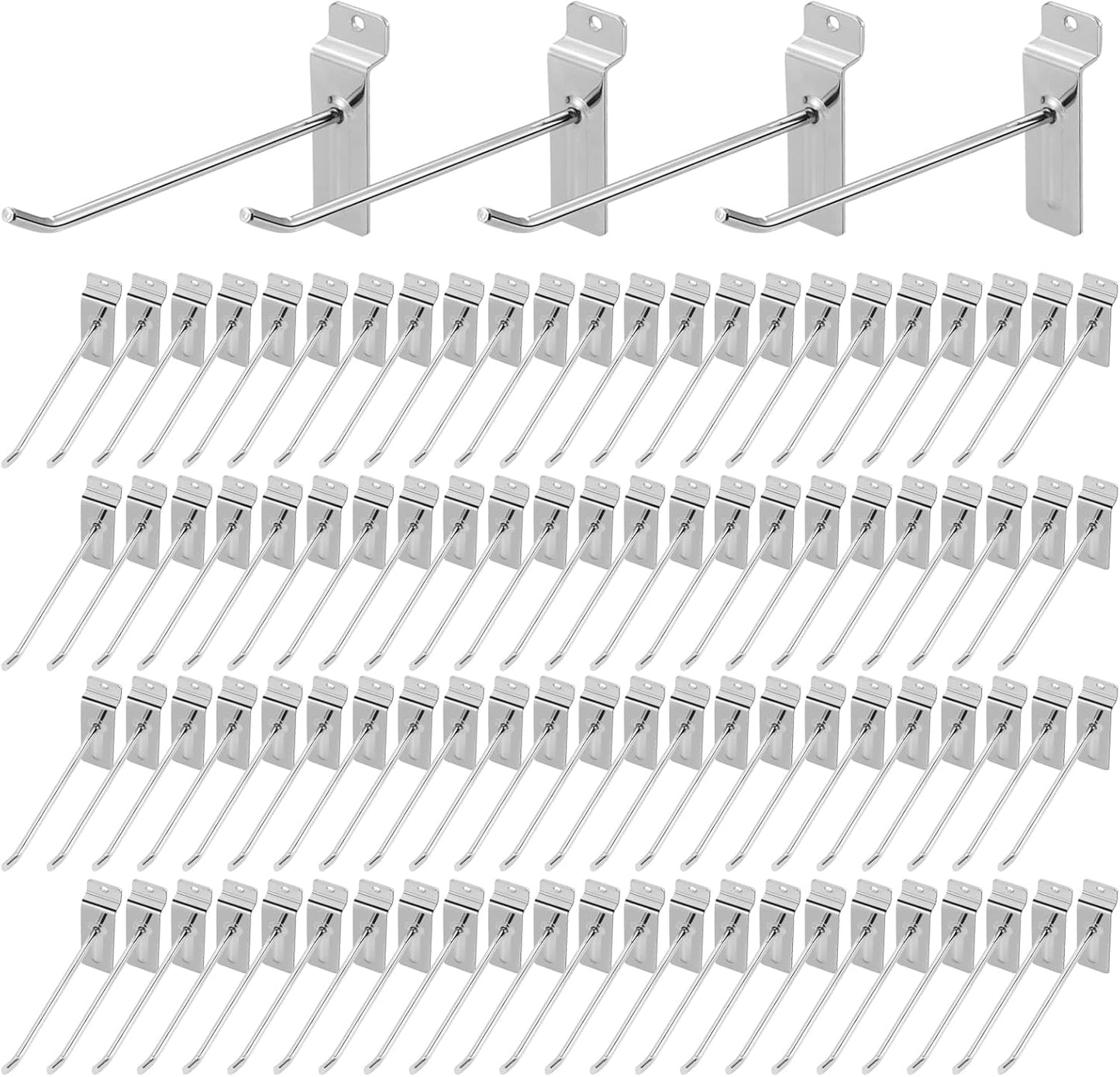 Polmart 8 Heavy Duty Slatwall Panel Hooks for Retail & Tools