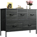 WLIVE Dresser for Bedroom with 5 Drawers - Long Storage Dresser