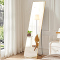 Full Length Gold Mirror 59.2x16 in - Slim Arched Frame Full Body