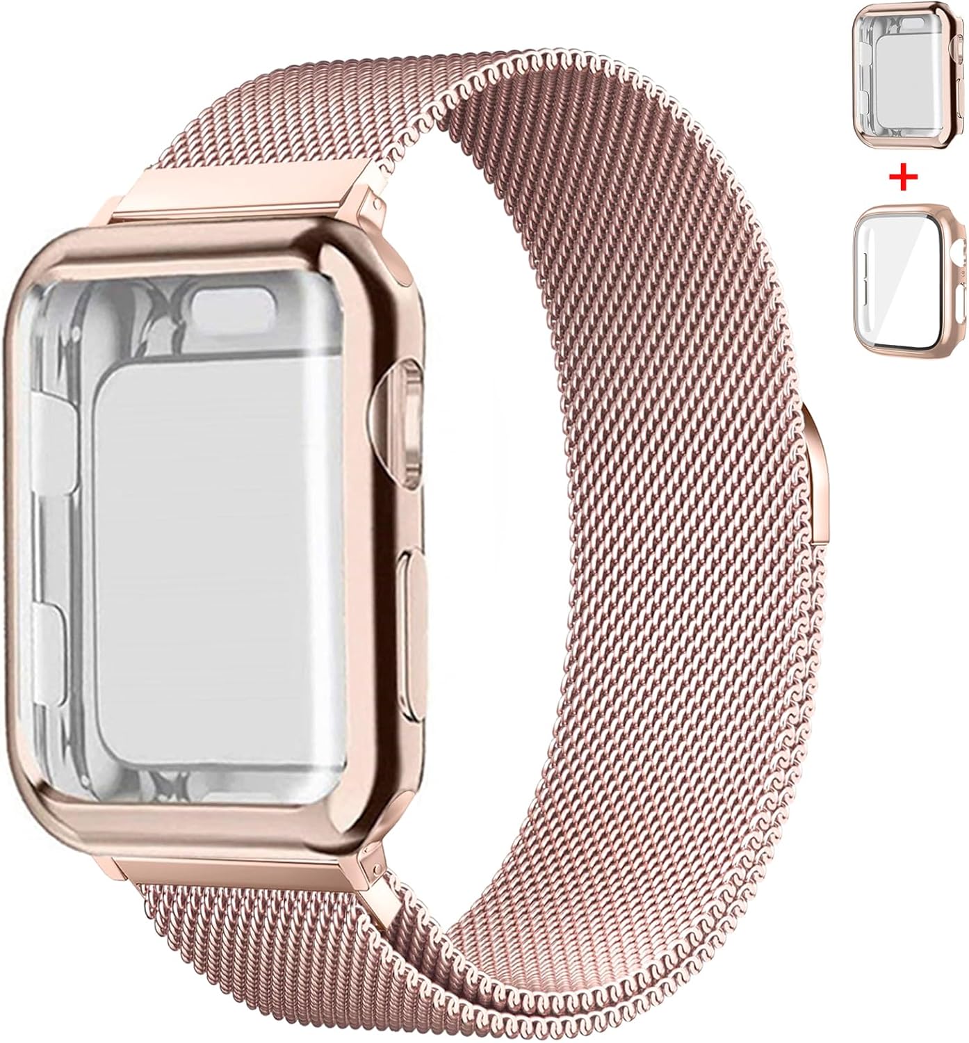 Stainless Steel Magnetic Band & Case for Apple Watch - Ultimate Protection!