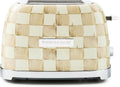 MACKENZIE-CHILDS 2-Slice Toaster, Mocha Check - Decorative Kitchen
