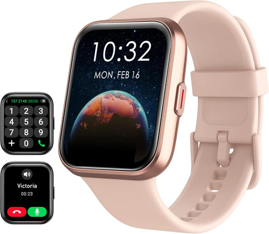Smart Watch for Women with Alexa, 1.8in Touch Screen Fitness Tracker