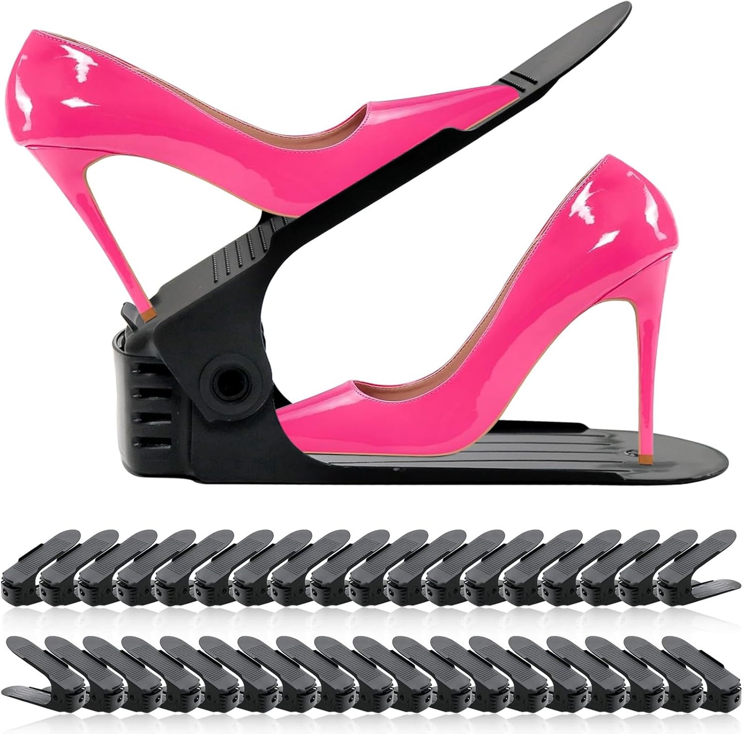 Shoe Slots Organizer 36 Pack - Adjustable Shoe Storage Solution