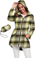 Avoogue Women's Hooded Raincoat - Lightweight Waterproof Windbreaker