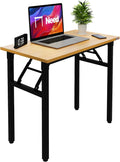 Folding Desk Small Desk 31.5in - No Assembly, Compact Home Office