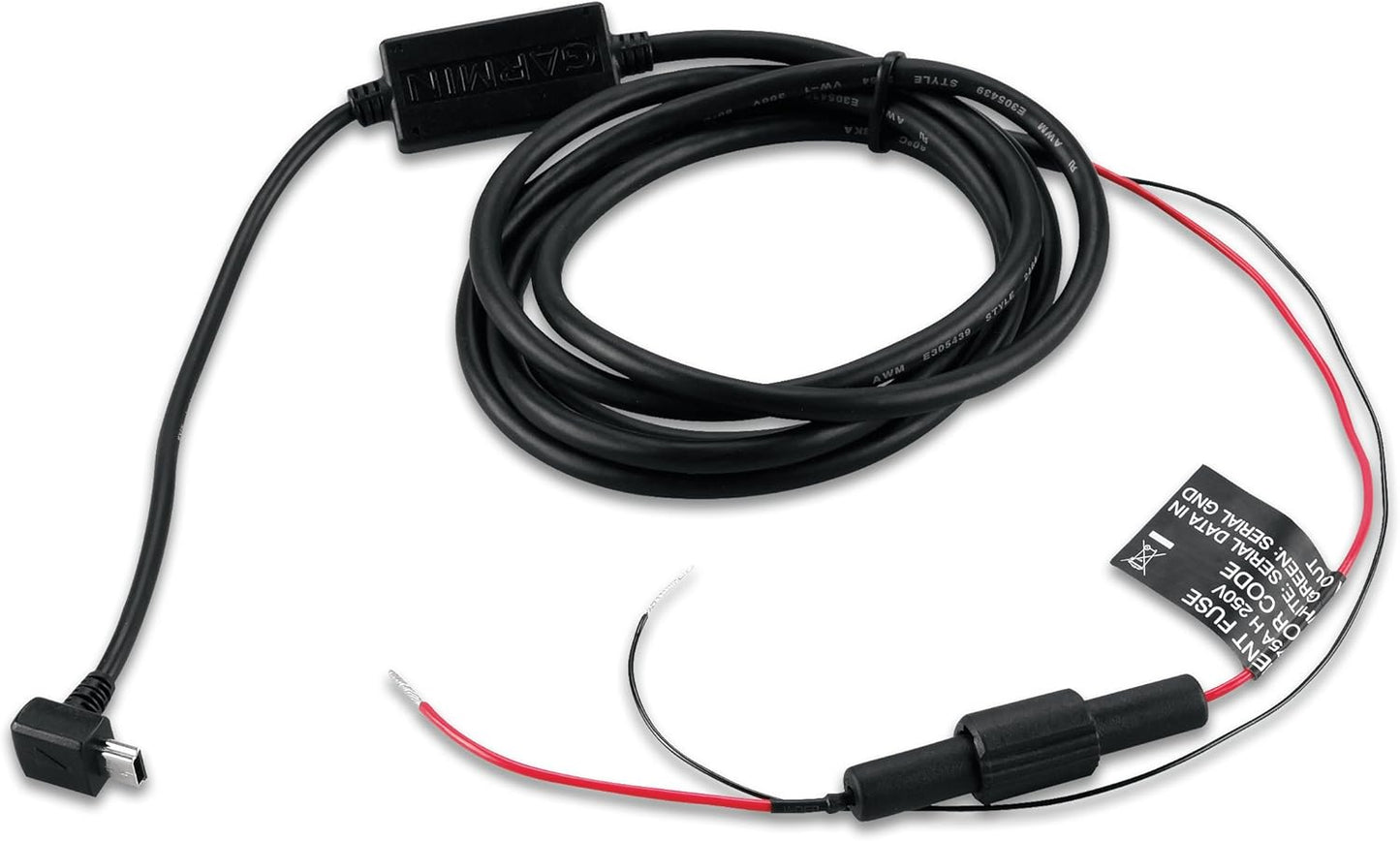 Garmin USB Power Cable for Hard Wiring to Battery Devices