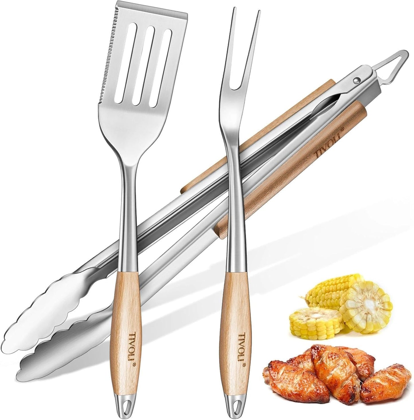 TIVOLI 3PCS Grilling Accessories Set for BBQ Enthusiasts