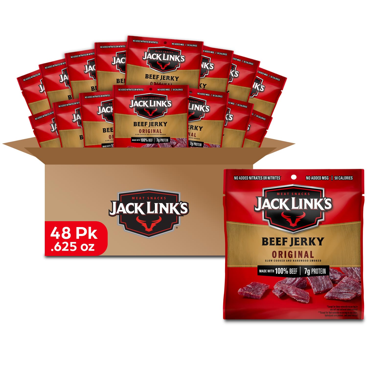 Jack Link's Original Beef Jerky Multipack - Flavorful Protein Snack