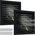 Gisafai 2 Pcs 18in x 18in Gable Vent for Stylish Ventilation